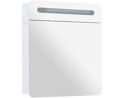 Зеркальный шкаф Aquanet Лукка 70 178955 с подсветкой Белый глянцевый