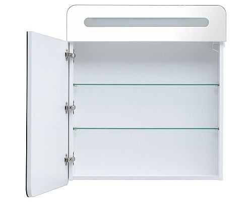 Зеркальный шкаф Aquanet Лукка 70 178955 с подсветкой Белый глянцевый