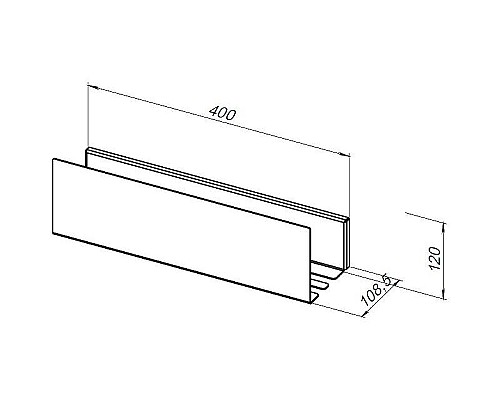 Металлическая полка Aquanet Магнум 40 334110 Сталь браш