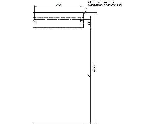 Металлическая полка Aquanet Магнум 40 334110 Сталь браш