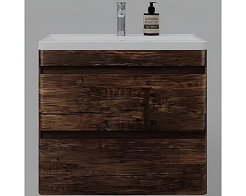 Тумба под раковину Style Line Атлантика 70 Люкс Plus СС-00002340 подвесная Старое дерево