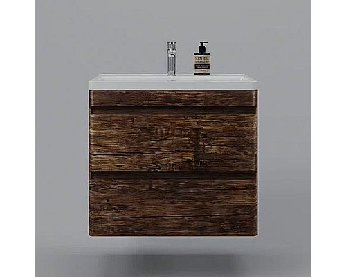Тумба под раковину Style Line Атлантика 70 Люкс Plus СС-00002340 подвесная Старое дерево
