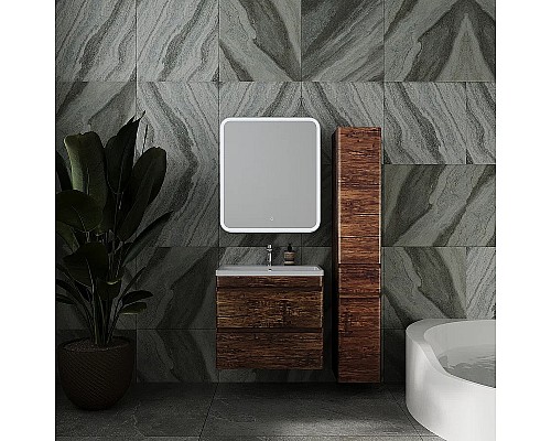 Тумба под раковину Style Line Атлантика 70 Люкс Plus СС-00002340 подвесная Старое дерево