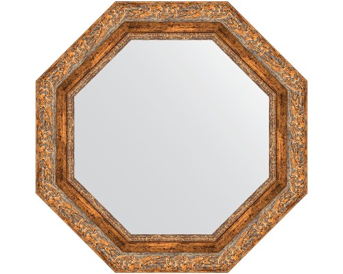 Зеркало Evoform Octagon 60х60 BY 7336 в багетной раме - Виньетка античная бронза 85 мм