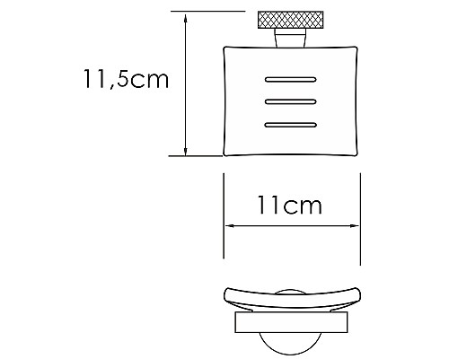 Мыльница WasserKRAFT Mosel K-46629 Хром