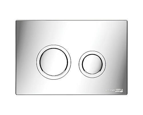Инсталляция WasserKRAFT Abens 20TLT.010.ME.WH.CH01 для унитаза Белое стекло с клавишей смыва Хром