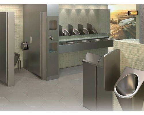 Писсуар Nofer 13004.B подвесной Нержавеющая сталь глянцевая