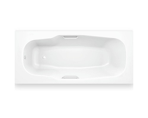 Стальная ванна BLB Atlantica HG B80J 180x80 с отверстиями для ручек без гидромассажа с шумоизоляцией