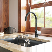 Комплект для кухни: смеситель для кухни с каналом для питьевой воды, фильтр.