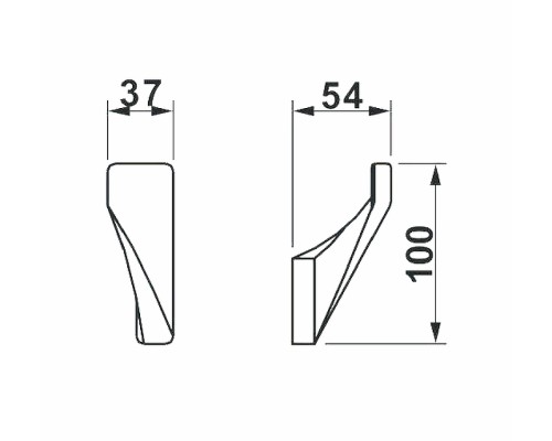 Крючок одинарный подвесной ART&MAX AM-G-2738-Nr