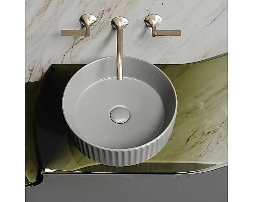 Раковина-чаша накладная Ceramicanova антрацит матовый Element 360x360x115