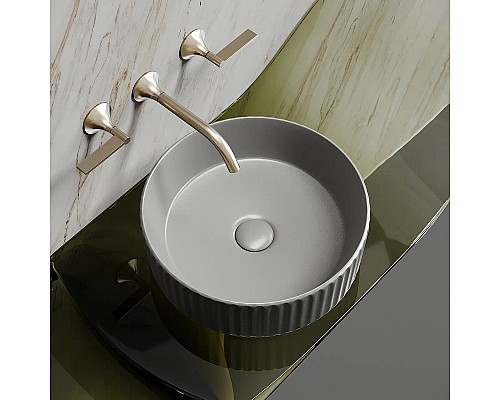 Раковина-чаша накладная Ceramicanova антрацит матовый Element 360x360x115