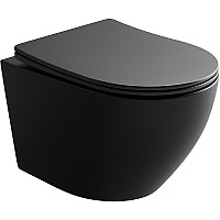 Подвесной унитаз Ceramicanova Uno Rimless черный