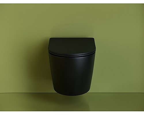 Подвесной унитаз Ceramicanova Uno Rimless черный