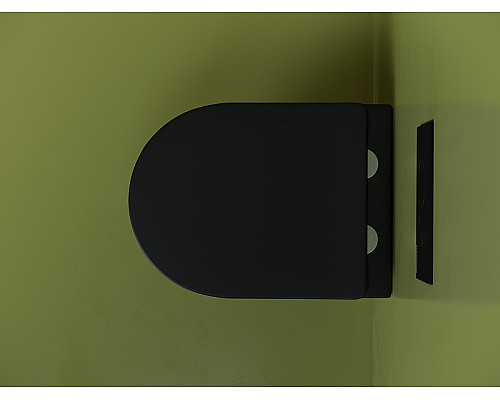 Подвесной унитаз Ceramicanova Uno Rimless черный