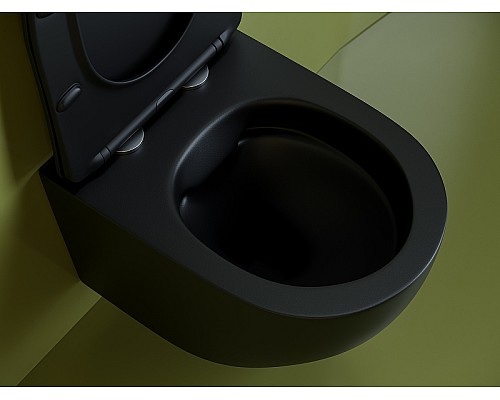 Подвесной унитаз Ceramicanova Uno Rimless черный