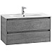 Тумба под раковину BelBagno Kraft 100 KRAFT-1000-2C-SO-CG подвесная Cemento Grigio