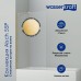 Шторка на ванну WasserKRAFT Aisch 80 профиль Матовое золото стекло прозрачное