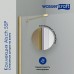 Шторка на ванну WasserKRAFT Aisch 80 профиль Матовое золото стекло прозрачное