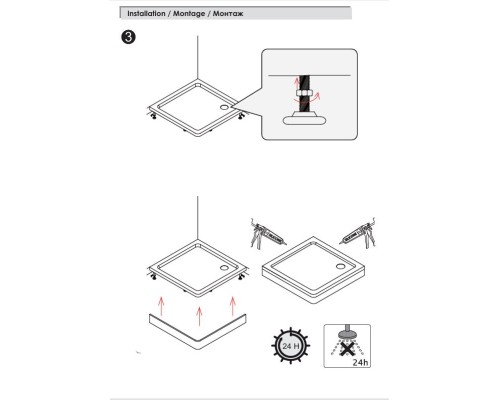 Акриловый поддон WasserKRAFT Amper 29T07 120x90 см