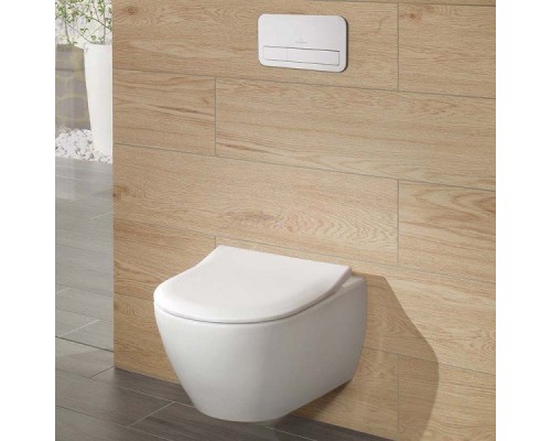 Унитаз подвесной Villeroy & Boch Subway 2.0 alpin с сиденьем Микролифт