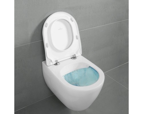 Унитаз подвесной Villeroy & Boch Subway 2.0 alpin с сиденьем Микролифт
