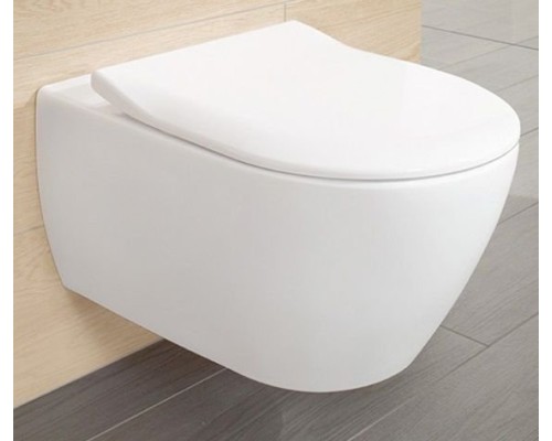 Унитаз подвесной Villeroy & Boch Subway 2.0 alpin с сиденьем Микролифт