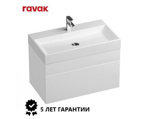 Комплект мебели (Зеркало + Раковина + Тумба) Ravak NATURAL 800 БЕЛЫЙ