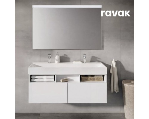 Комплект мебели (Зеркало + Раковина + Тумба) Ravak NATURAL 1200 БЕЛЫЙ