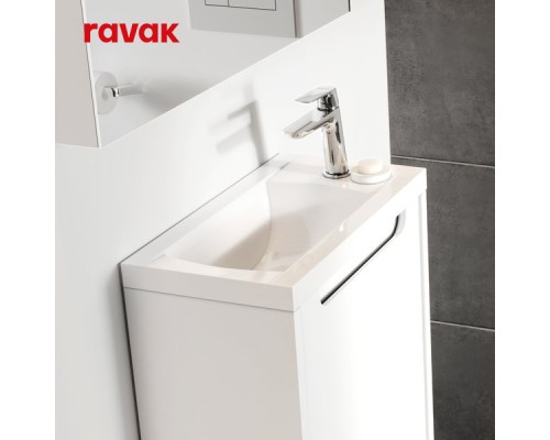 Комплект мебели (Раковина, правая + Тумба) Ravak CLASSIC II 400 БЕЛЫЙ, ПРАВЫЙ