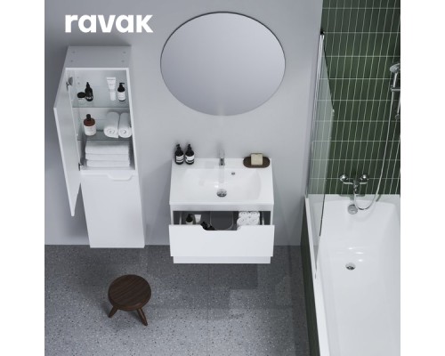 Комплект мебели (Зеркало + Раковина + Тумба + Шкаф, правый) Ravak CLASSIC II 700 БЕЛЫЙ