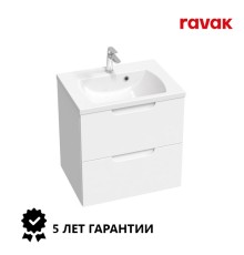 Комплект мебели (Зеркало + Раковина + Тумба + Шкаф) Ravak 70508076SET NATURAL 500 БЕЛЫЙ