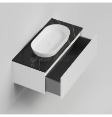 Столешница La Fenice Granite Black Olive Light Lappato Terra 100 см Черная