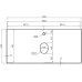 Столешница La Fenice Granite Gray Structural Terra 100 см Белая
