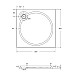 Встраиваемый литой поддон Cezares TRAY-S-A-80-56-W