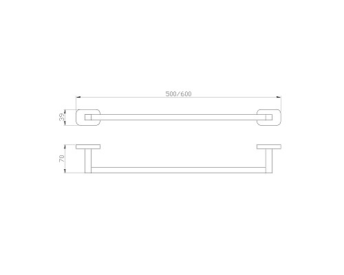 Вешалка для полотенец Wonzon&Woghand GRAFFITY, Темный графит WW-9312-BGM
