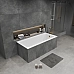 Ванна из литьевого мрамора Monblan Serena Slim 1500x700 белая глянцевая