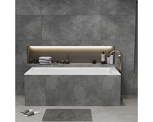 Ванна из литьевого мрамора Monblan Serena Slim 1500x700 белая глянцевая Ванна из литьевого мрамора Monblan Serena Slim 1500x700 белая глянцевая