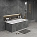 Ванна из литьевого мрамора Monblan Serena Slim 1500x700 белая глянцевая