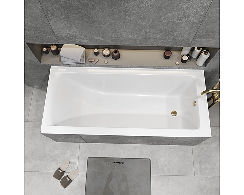 Ванна из литьевого мрамора Monblan Serena Slim 1500x700 белая глянцевая Ванна из литьевого мрамора Monblan Serena Slim 1500x700 белая глянцевая
