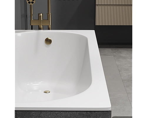 Ванна из литьевого мрамора Monblan Oberon Slim 1700x700 белая матовая