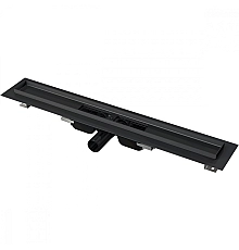 Душевой лоток AlcaPlast APZ101BLACK-1050 с опорами, черный матовый