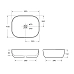 Раковина-чаша BelBagno 50 BB1302-H301 Черная матовая