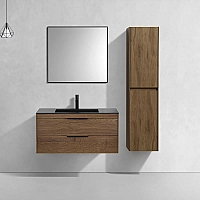 База под раковину Vincea Chiara 2D 1000 подвесная 2 выкатных ящика Soft-close T.Oak