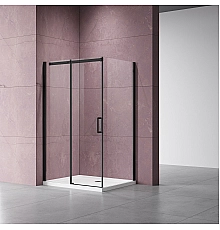 Душевой уголок Vincea Dice VSR-4D9012CLB 1200x900 черный стекло прозрачное