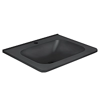 Раковина Vincea VCB-2VP600B из кварцевого камня черный