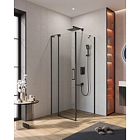 Душевой уголок Cezares Slider 70x80 SLIDER-AH-1-80-70/80-C-NERO Черный матовый