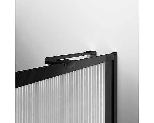 Душевая шторка на ванну Vincea VSB-41700FLB 700x1400 черный стекло рифленое Душевая шторка на ванну Vincea VSB-41700FLB 700x1400 черный стекло рифленое