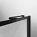 Душевая шторка на ванну Vincea VSB-41700FLB 700x1400 черный стекло рифленое