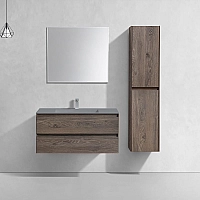 База под раковину Vincea Luka 1000 подвесная 2 выкатных ящика Soft-close R.Oak